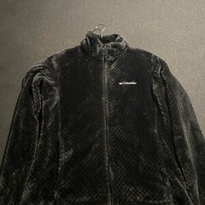 Columbia Dark Gray Plush Full-Zip Fleece Jacket